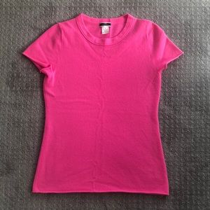 J Crew Cashmere short sleeve sweater small